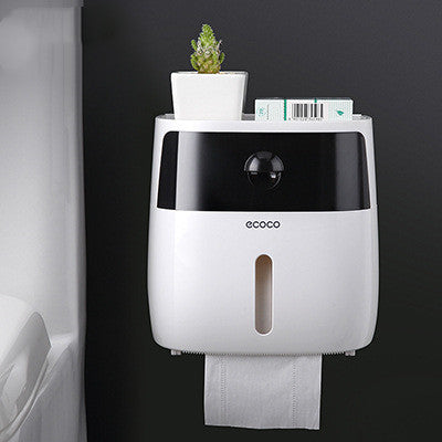 Tissue Box and Bathroom Storage Organizer Shelf