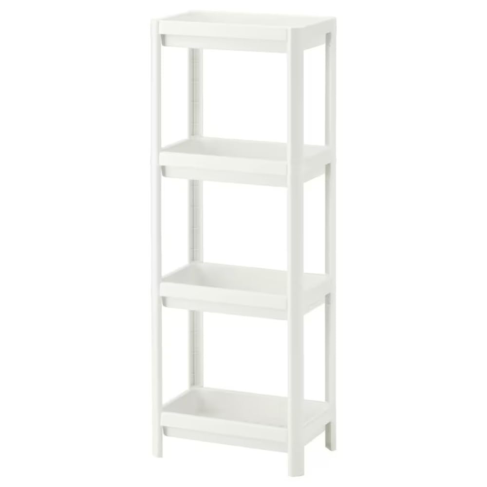 HIEEY 4 Tier Bathroom ShelfBathroom Rack Shelves Organizer for Bathroom Laundry Pantry Kitchen Narrow Places