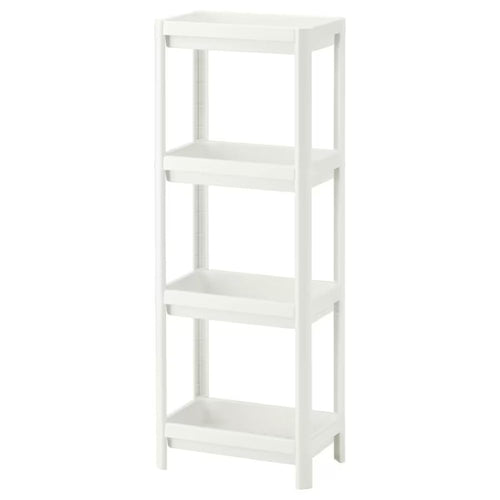 HIEEY 4 Tier Bathroom ShelfBathroom Rack Shelves Organizer for Bathroom Laundry Pantry Kitchen Narrow Places
