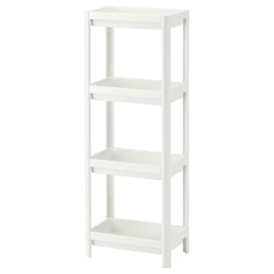 HIEEY 4 Tier Bathroom ShelfBathroom Rack Shelves Organizer for Bathroom Laundry Pantry Kitchen Narrow Places