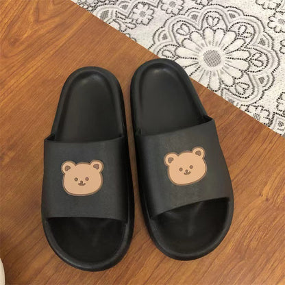 Cute Bear Summer Beach Bathroom Slippers